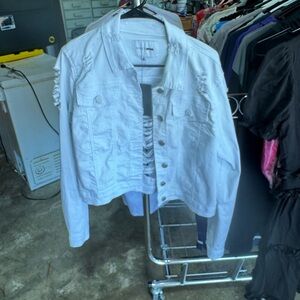 Women's White Denim Jacket